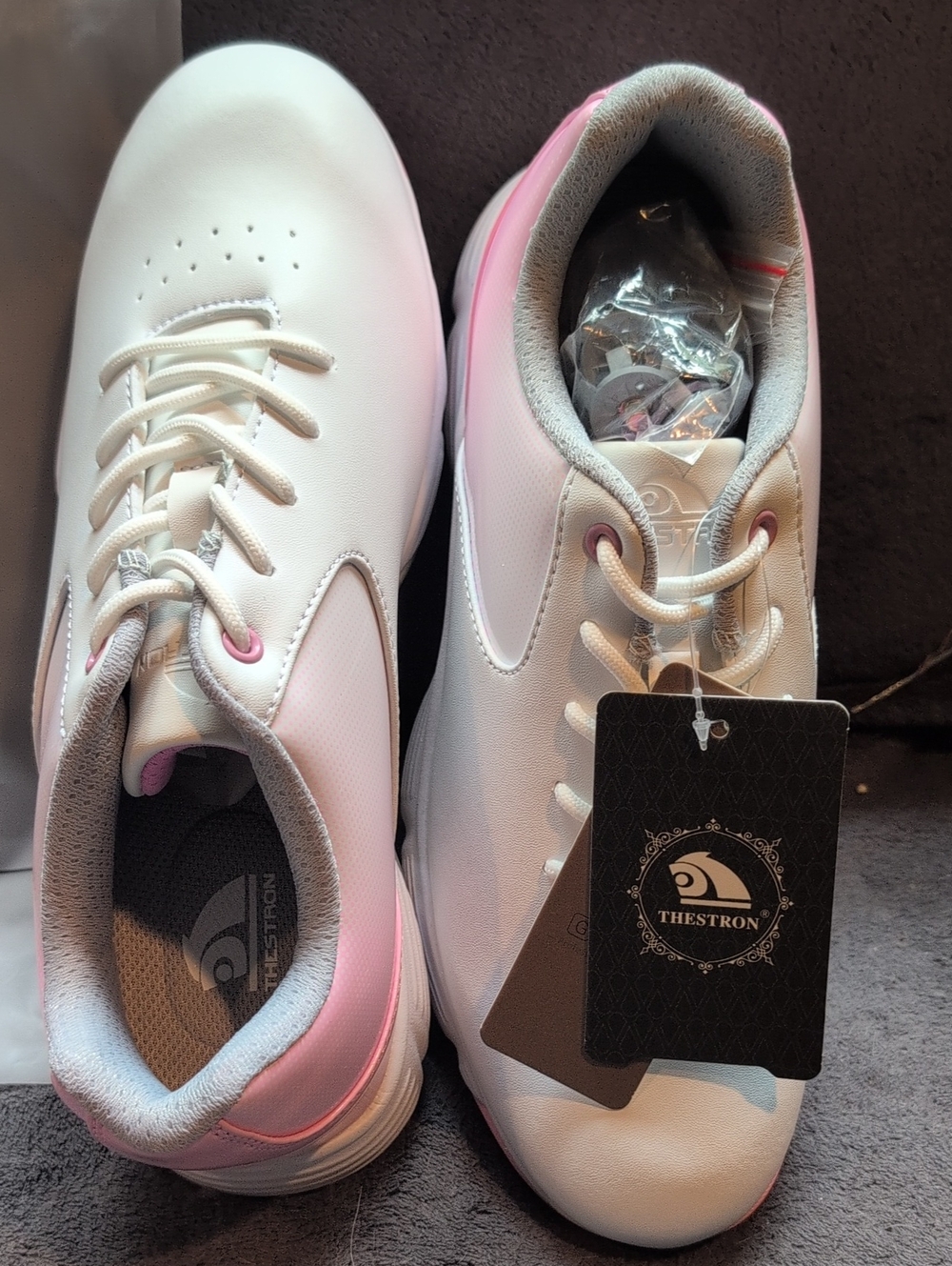 Thestron Waterproof Women's Golf Shoes with Extra Spikes & Tool